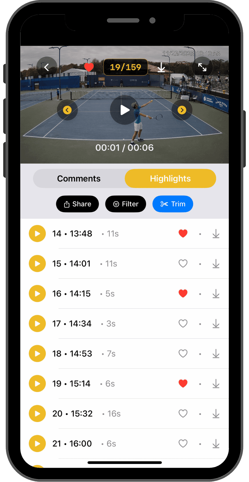 MatchCoach Court Analytics Dashboard